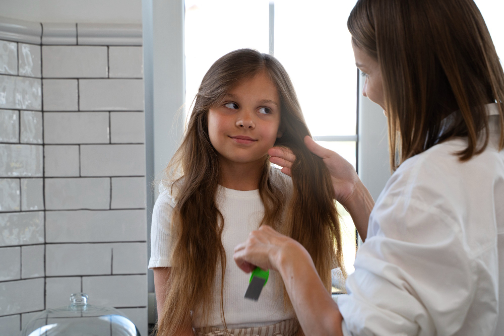 Follow-up visit to verify lice-free results